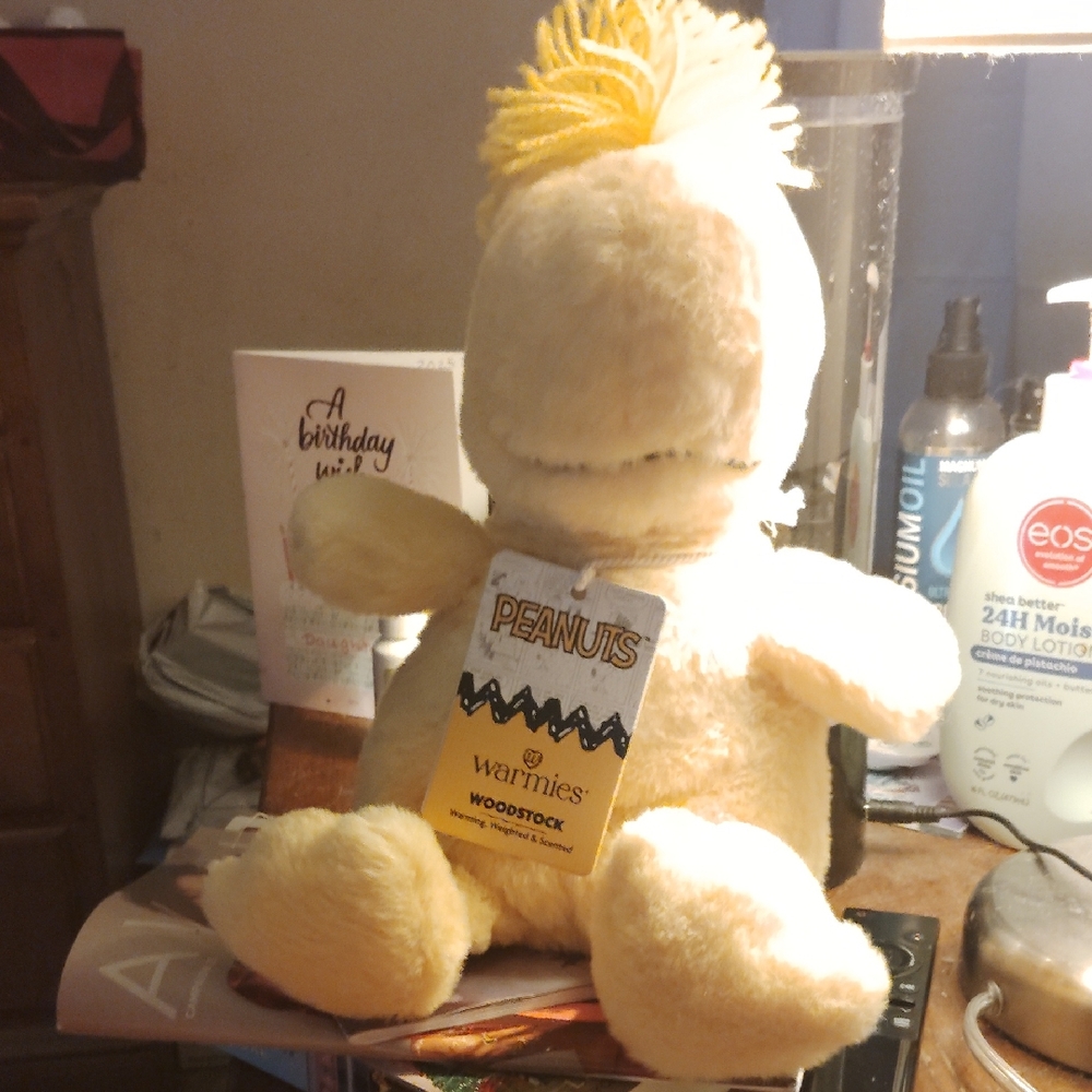 Warmies Peanuts Woodstock Plush - Soft Yellow